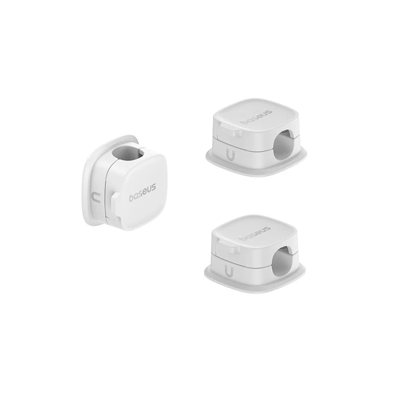Baseus Cable Organizer Holder Magnetic Cable Smooth Adjustable Cord Holder Under Desk Cable Management Wire Keeper Cable Clips