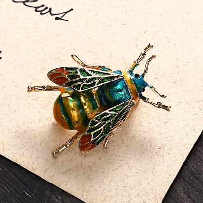 Lovely Birds Butterfly Bee Brooch For Women Pearl Rhinestone Trendy Animal Jewelry Coat Dress Lapel Pins Wedding Party Gifts