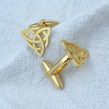 Men's Cufflinks Triangular Cuff Links Silvery Suit Shirt Cufflink for Men Stainless Steel Jewelry Accessories Retro Party Gifts