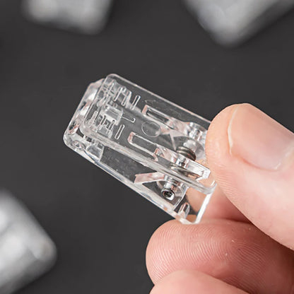 10Pcs Self-Adhesive Clips Plastic Clear Wall Clips Sticky Hanging Photo Clips Poster Clips For Office Home Poster Photo
