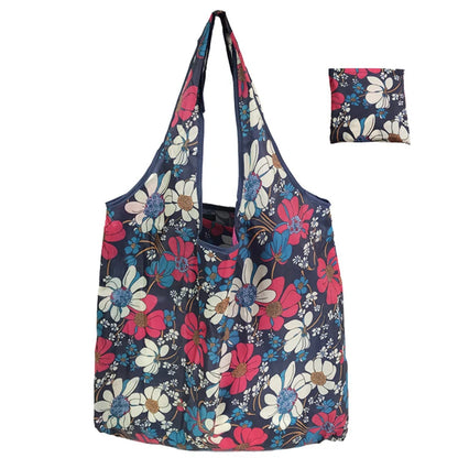 Shopping Bags Fashion Portable Various Prints and Large Capacity Convenient Nylon Easy to Fold Package Travel Essential