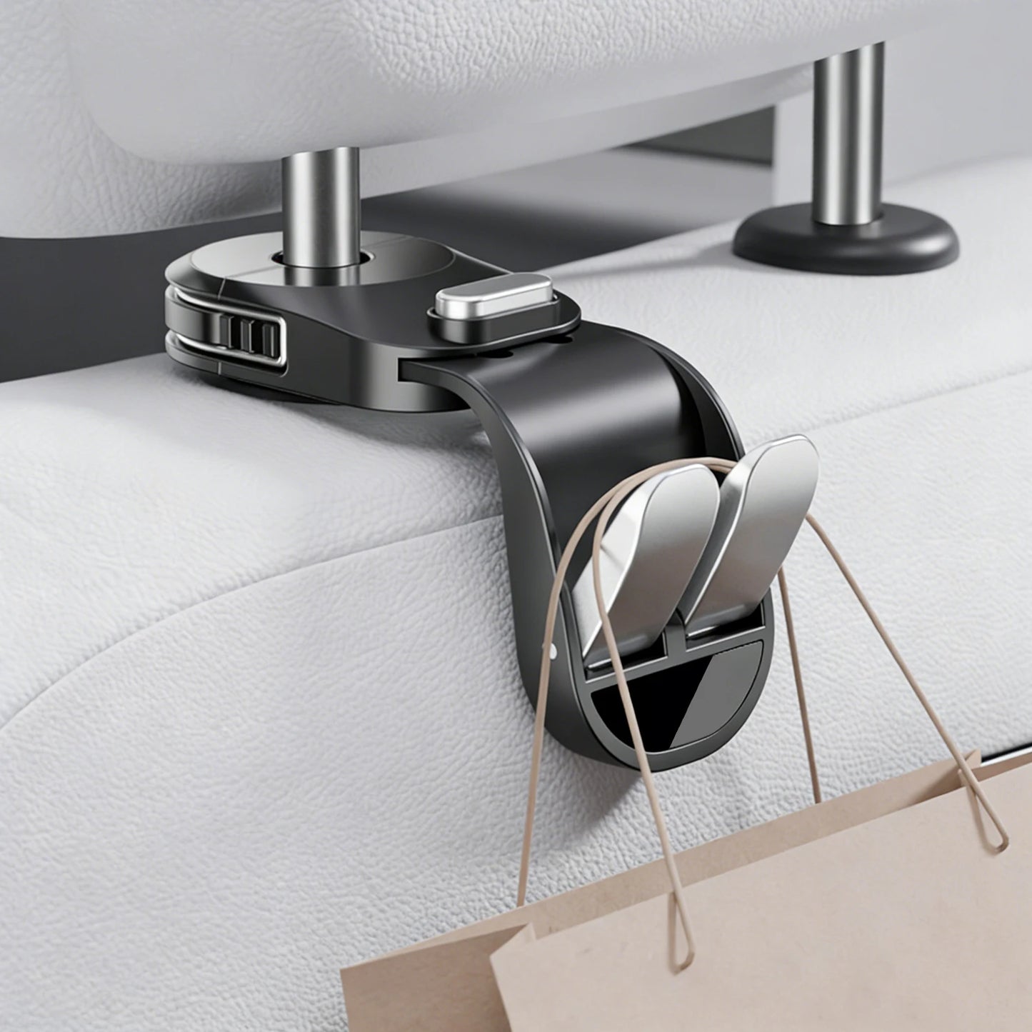 Car Seat Back Hook foldable Headrest Hidden Mount Auto Vehicle Back Seat Organizer Car Accessories Hanging Hooks Storage Hanger