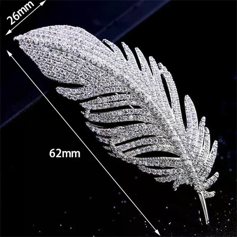 Luxury Exquisite Full Rhinestone Brooches For Women Girls Elegant Temperament Brooch Fine Jewelry Accessories Gifts
