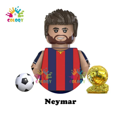 Kids Toys Football Stars Building Blocks Sport Player Mini Action Figures Toys For Boys Christmas Gifts