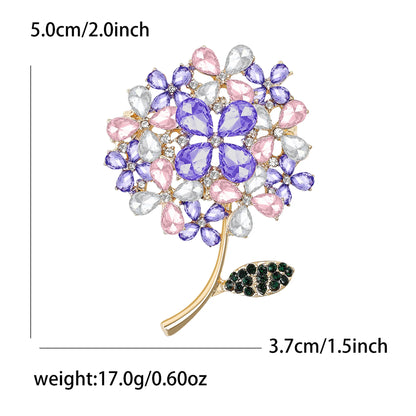 Fashion Enamel Flower Brooches for Women Unisex Plant Pins Office Casual Party Friend New Gifts Jewelry Accessories Decoration