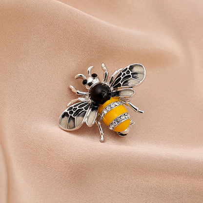 SHMIK Women Men Bee Beetle Crystal Pearl Brooches Pin Fashion Metal Cute Insect Jewelry Accessoreis Retro Women's Men's Brooch