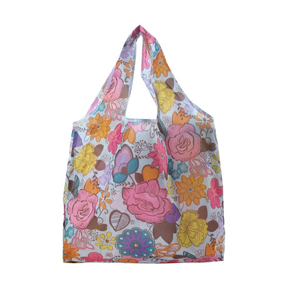 Shopping Bags Fashion Portable Various Prints and Large Capacity Convenient Nylon Easy to Fold Package Travel Essential