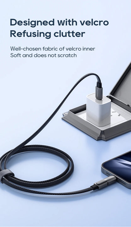 KUULAA 2 in 1 USB C Cable 60W PD Fast Charging Wire for iPhone 15 14 Pro Max iPad HUAWEI Xiaomi Tablets Type C Cable