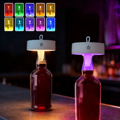 Wine Head Lamp Embedded Bar Restaurant Living Room RGB Dimming Decoration Wine Bottle Table Lamp Atmosphere Light Night Light