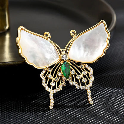 Korean Crystal Violin Pearl Brooch Jewelry Luxury Music Equipment Classic Metal Lapel Pins Gifts for Women Men Accessories