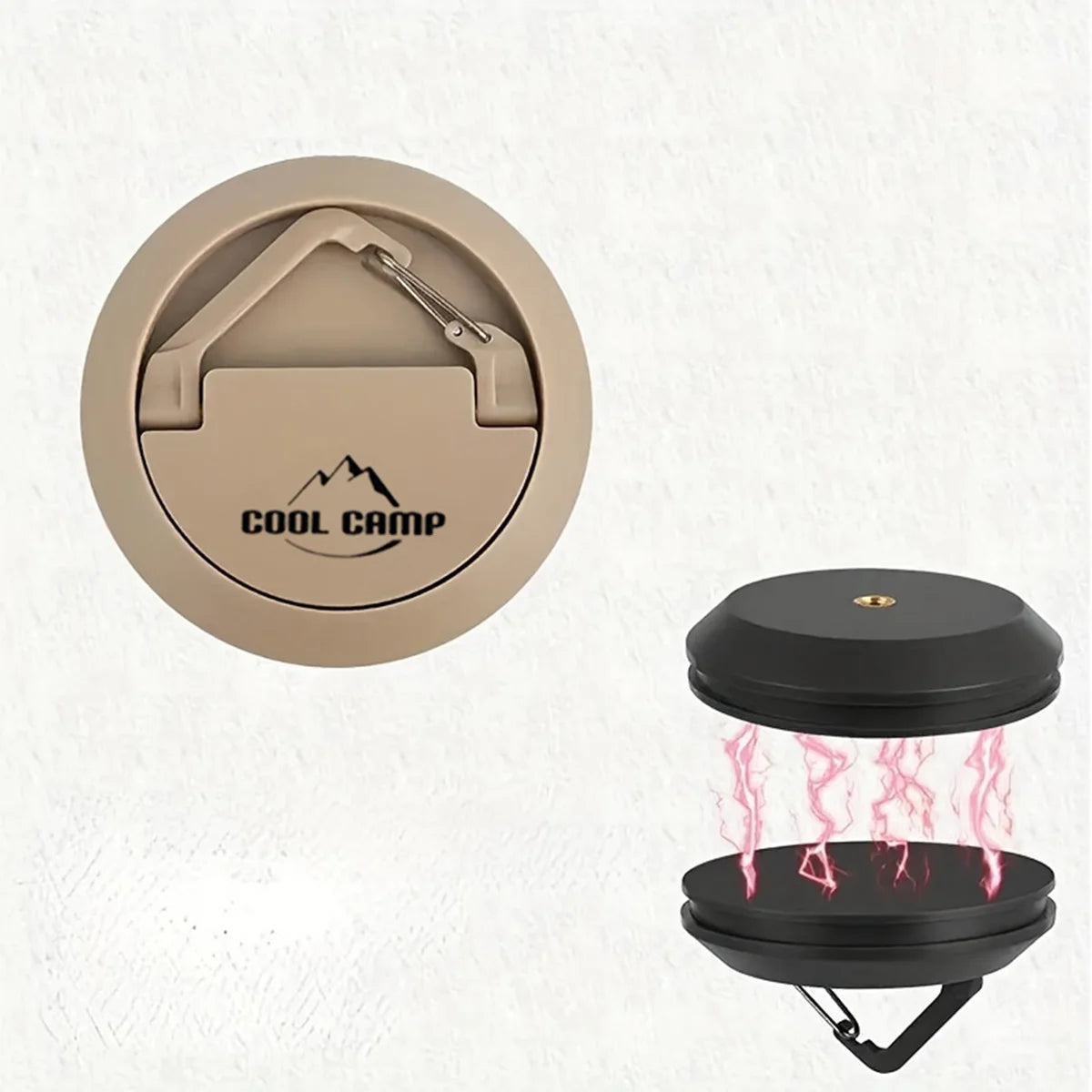 Outdoor Magnetic Hooks, No-Drill Magnetic Hanging Cups, Hooks for Camping Awnings, Tents, and Lights, Outdoor Camping Supplies.