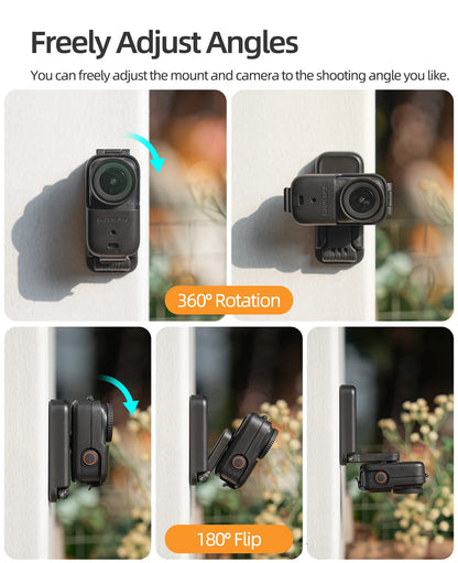Magnetic Mount for DJI Osmo Nano Accessories Tabletop Stand Base Backpack Clip with Protective Film Gift
