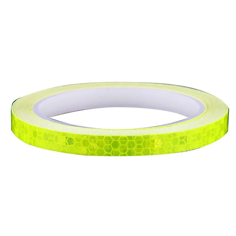 1pc 8m Bike Stickers Reflective Tape Fluorescent DIY Bike Bicycle Strips Cycling Tapes for Bicycle Helmet Motorcycle Scooter