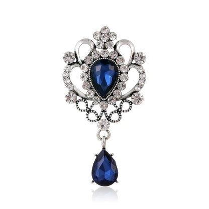 High fashion pins court vintage crystal brooch fashion pendant wedding women's brooch pin jewelry gifts