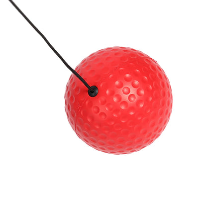 Boxing Reflex Speed Punch Ball Boxing Rubber Balls for Agility Reaction Training with Sweatband Fitness Equipments Accessories