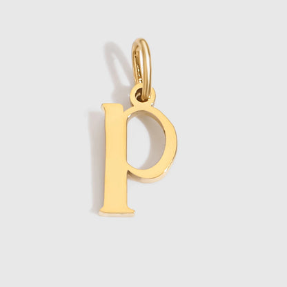 eManco Stainless Steel Cut 26 Letters Charm DIY Women's Necklace Bracelet Jewelry Making Factory Direct Sales