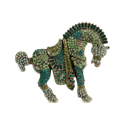 SKEDS Zodiac Horse Year Series Brooch High-End Luxury Chinese Style 2026 Birth Year Accessory Exquisite Animal Pin Gift