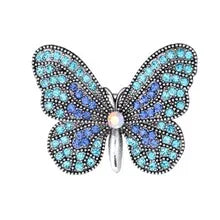 Full of Rhinestone Butterfly Brooches for Women Insect Lapel Pins Casual Party Jewelry Accessories Gifts