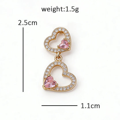 Wuli&baby Lovely Collar Pins For Women Lady's Shirt 4-design Butterfly Water-drop Flower Heart Brooch Pin Fashion Jewelry Gifts
