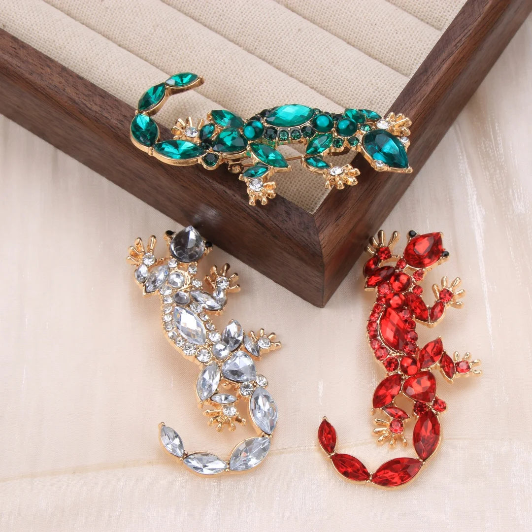 Baroque Luxury Lizard Animal Design Brooches for Men and Women, Jewelry, Fashion Accessories, Couple's Gifts, HolidayParty Gifts
