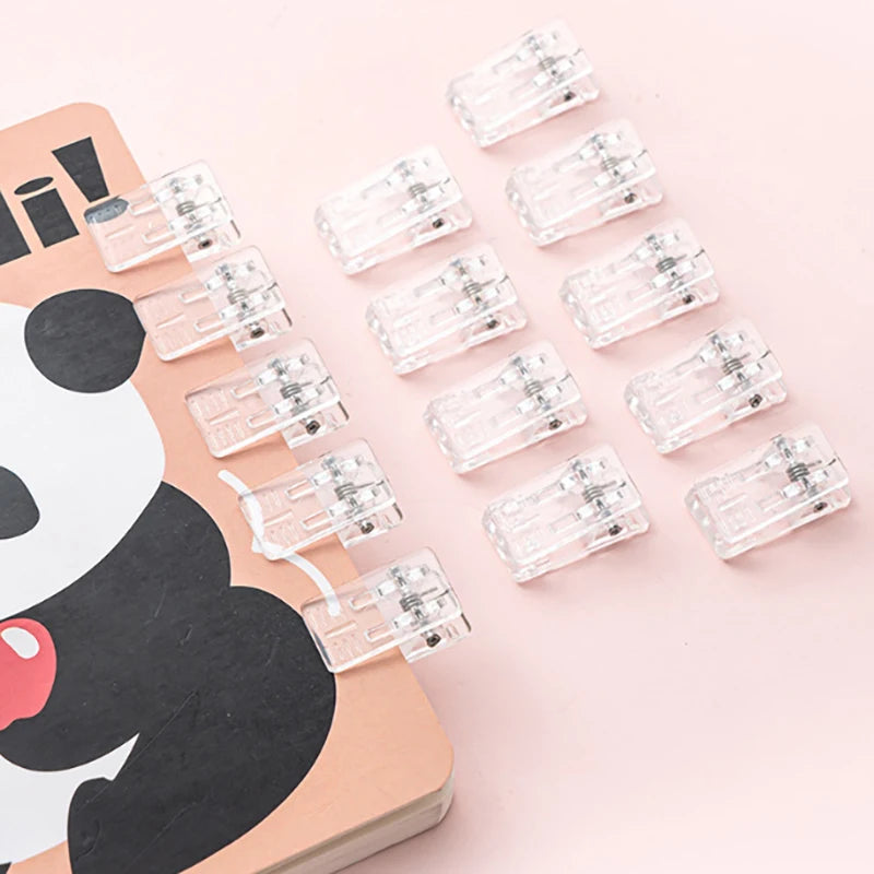 10Pcs Self-Adhesive Clips Plastic Clear Wall Clips Sticky Hanging Photo Clips Poster Clips For Office Home Poster Photo