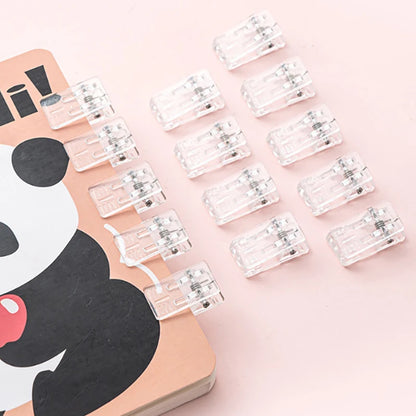 10Pcs Self-Adhesive Clips Plastic Clear Wall Clips Sticky Hanging Photo Clips Poster Clips For Office Home Poster Photo