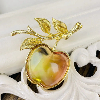 Elegant and Beautiful Watermelon Apple Durian Mulberry Fruit Design Brooch Pin for Men and Women Clothing Accessories