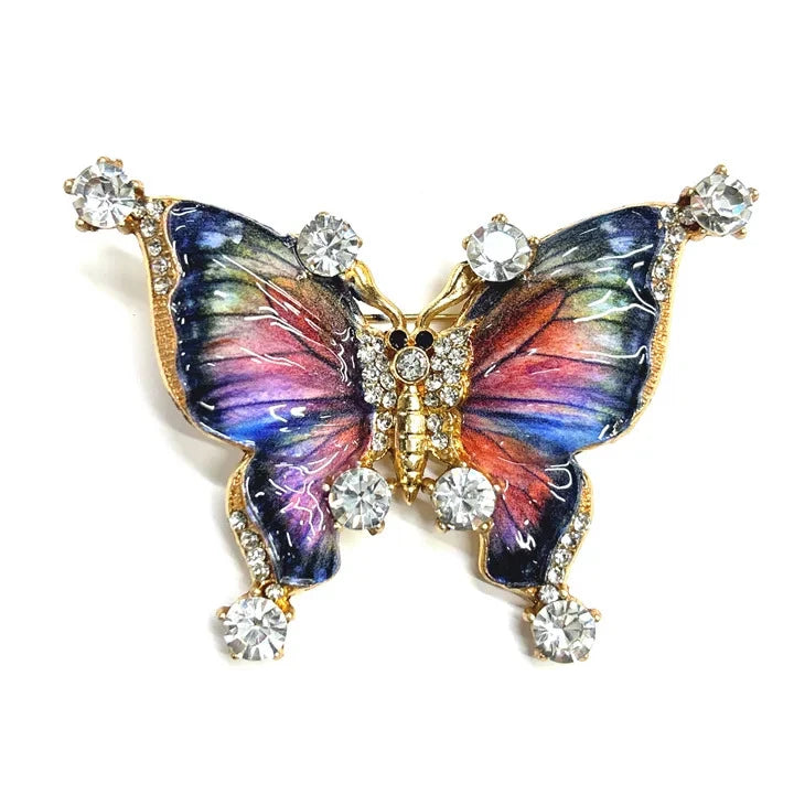 Different Styles Fashion Butterfly Brooch Animal Badge Pin Jewerly for Party Wedding