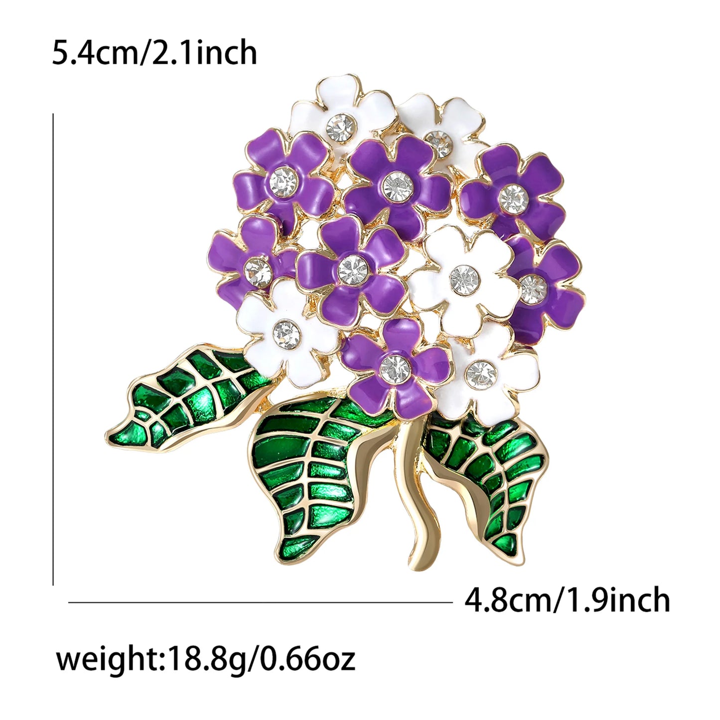 Fashion Enamel Flower Brooches for Women Unisex Plant Pins Office Casual Party Friend New Gifts Jewelry Accessories Decoration