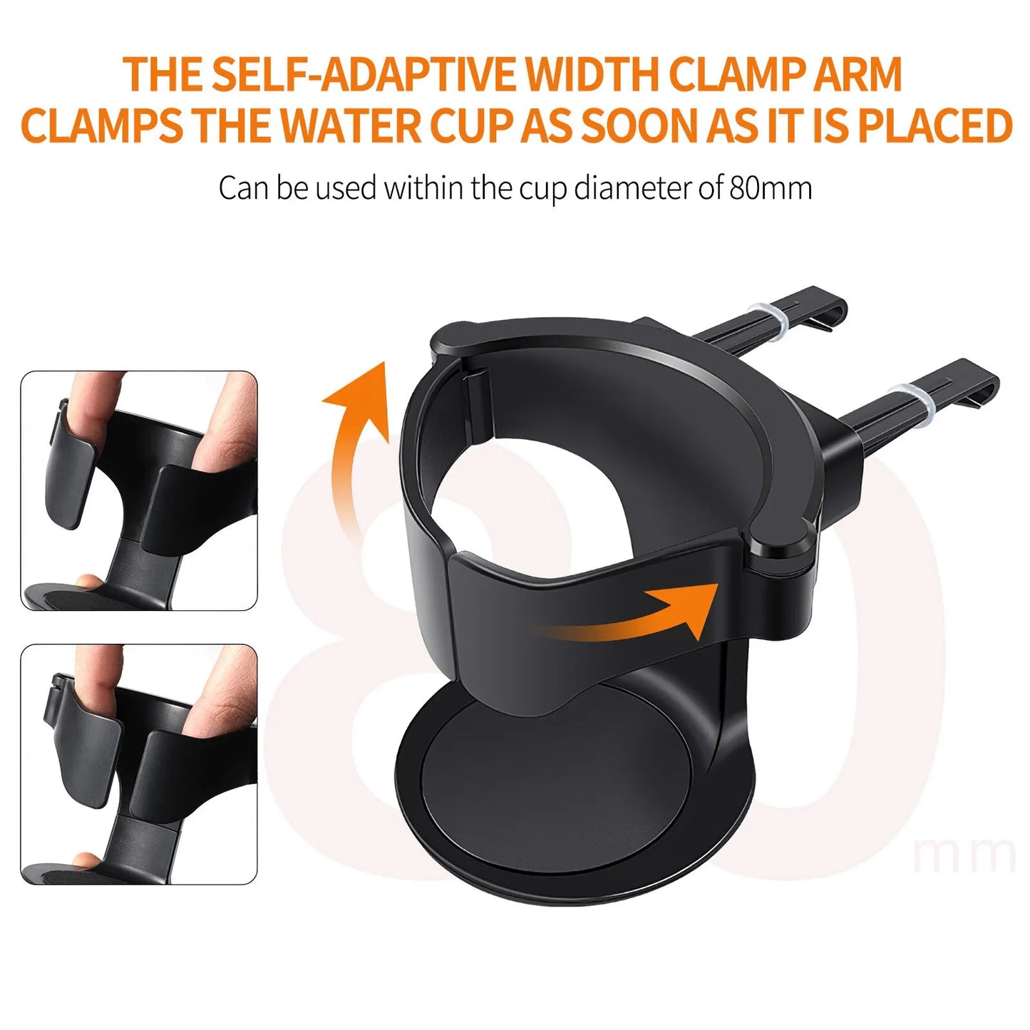 Car Cup Holder for Air Vent - Universal Auto Drink Rack Stand for Water Bottles & Ashtray