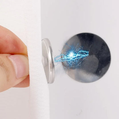 4Pairs Curtain Magnets Closure with Self-Adhesive Patch Keep Curtain Closed Bathroom Bedroom Magnetic Light-Blocking Buckle