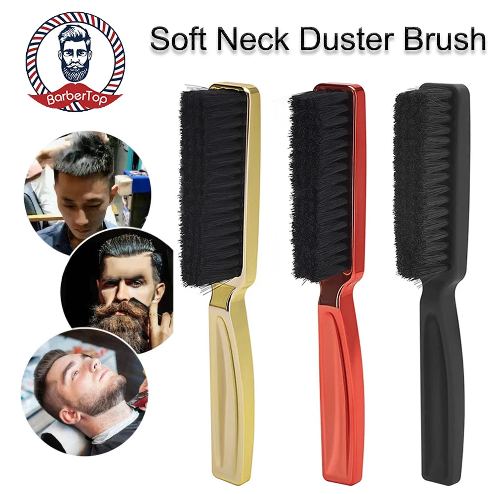 Ring Neck Duster Barber Remove Loose Hair Brush Hair Cutting Brush Soft Hair Cleaning Brush Hairdressing Tools