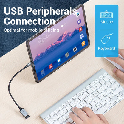 Vention USB C OTG Adapter USB A to Type C Adapter Cable USB3.0 2.0 5Gbps Data Adapter Type-C Converter for MacBook Pro Xiaomi 17