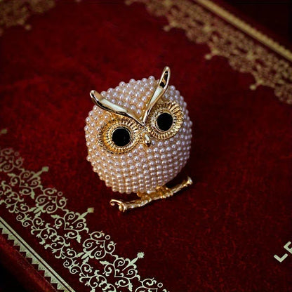 Baroque Luxury Beautiful Owl Animal Design Brooch for Men and Women, Jewelry Accessories, Wedding Holiday Party Gift