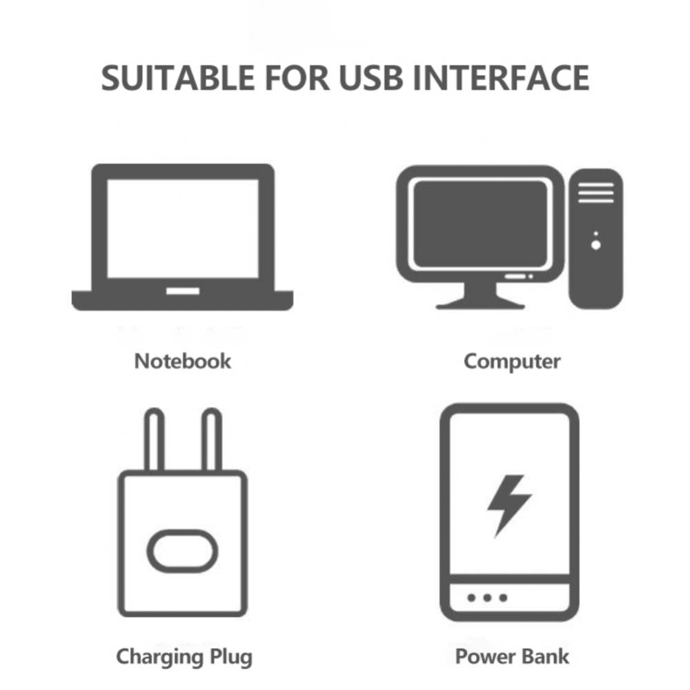 Portable USB 5V LED Reading Lamp Mini Book Light Foldable Camping Night Lights Table Lamps for Power Bank Notebook Laptop