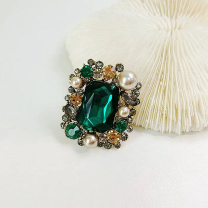Brooch Creative Personality Simple Atmosphere Suit Coat Accessories Sweater Chain Green Clothes Corsage Mother's Day Gift