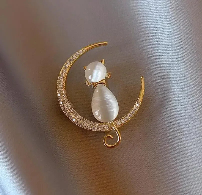 Exquisite Pearl Sunflower Brooches Lapel Pin Lady Rhinestone Flower Brooches Corsage Coat Wedding Jewelry for Women