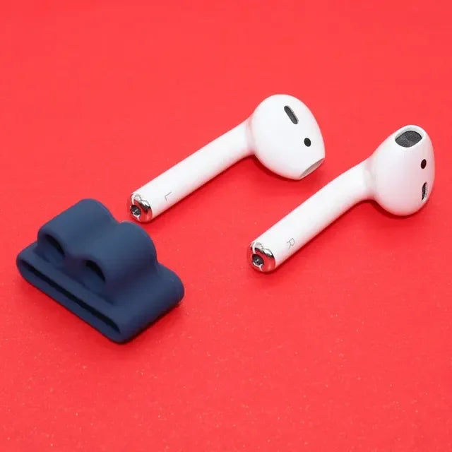For AirPods Silicone Stand Holder Bluetooth Earphone Apple I7 Earphones Earbud Holder Clip for Apple Watch Anti-lost