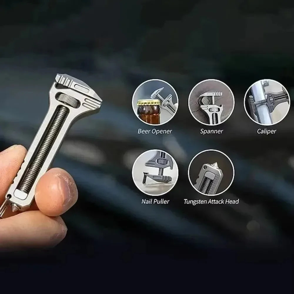 1PC EDC Compact Multi Tool Keychain Pocket Knife Screwdriver Set For Camping Survival Outdoor Use
