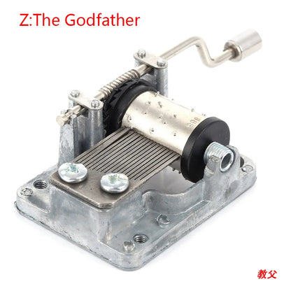 Hand-Cranked Music Box Movement Metal Rocker Mini Diy Gift Music Mechanical Decorative Collectibles For Girl Boy friend