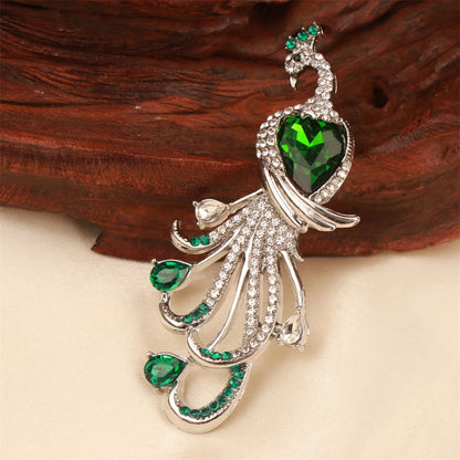 Baroque Luxury Peacock Phoenix Animal Design Men's Women's Brooch Pins，Jewelry AccessoriesWeddingHolidayPartyCoupleSurprise Gift