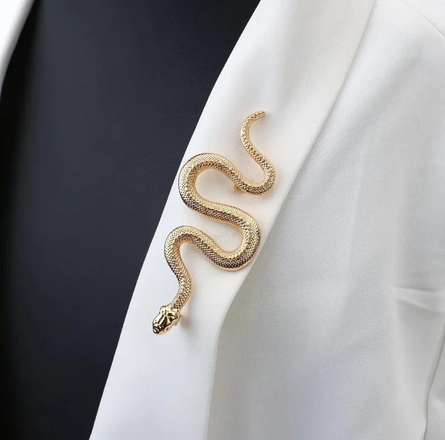 Clearance Price Snake Shape Brooches for Women Men Rhinestone Crystal Lapel Pin Clearance Sale