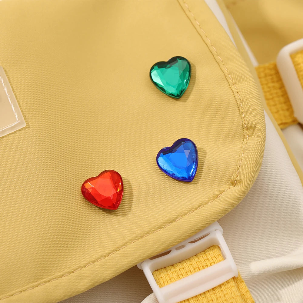Wholesale Romantic Heart of the Ocean Brooches Blue Red Green Resin Crystal Pins For Women Girls Coat Blouse Bag Jewelry Gift