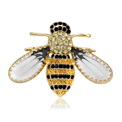 1 PC Little Bee Brooches for Women Men Delicate Crystal Insect Series Enamel Pins Jewelry Gifts 2026 Trend
