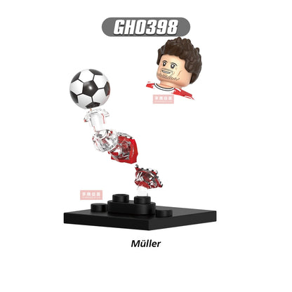2026 NEW World Famous Football Players Figurine Messi Ronaldo Neymar Lewandowski Mini Action Building Block Model Toy Kids Gifts