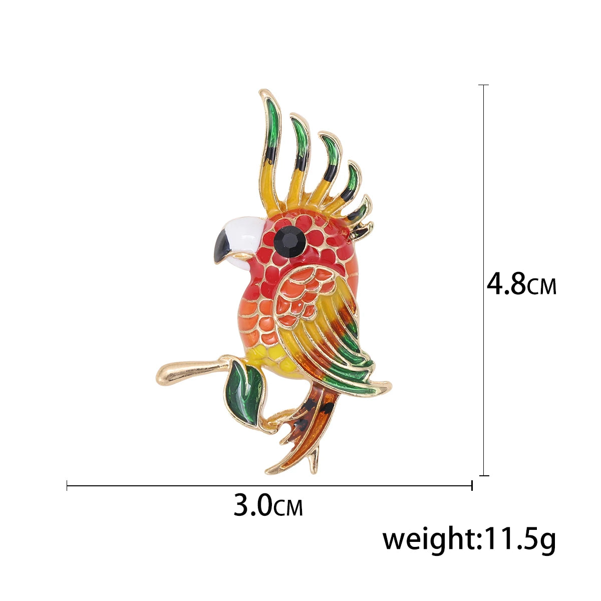Popular Rhinestone Birds Brooches for Women Unisex Cute Enamel  Animal Pins Banquet Party Backpack Gifts Jewelry Accessories