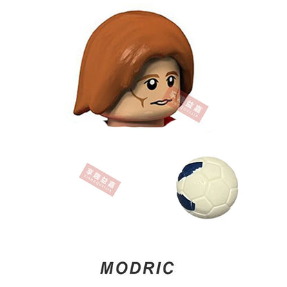 2026 NEW World Famous Football Players Figurine Messi Ronaldo Neymar Lewandowski Mini Action Building Block Model Toy Kids Gifts