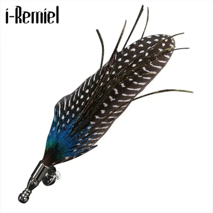 i-Remiel Long Needle Brooch Scarf Feather Brooch Korean Men's Jewelry Fabric Brooches and Pins Korea Suit Wedding Accessories