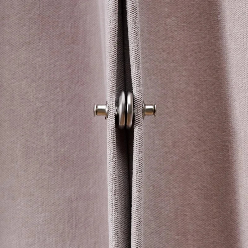 4Pairs Curtain Magnets Closure with Self-Adhesive Patch Keep Curtain Closed Bathroom Bedroom Magnetic Light-Blocking Buckle
