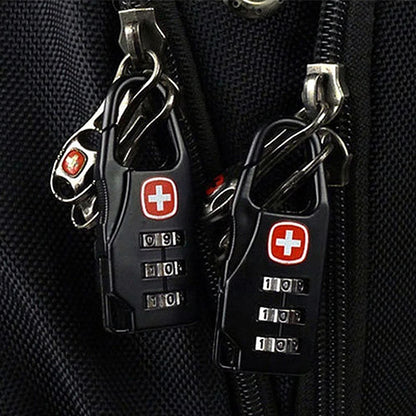 3pcs Outdoor Backpack Handbag Zipper Lock Anti Theft Portable Mini Combination Code Number Lock for Travel Backpack Accessories